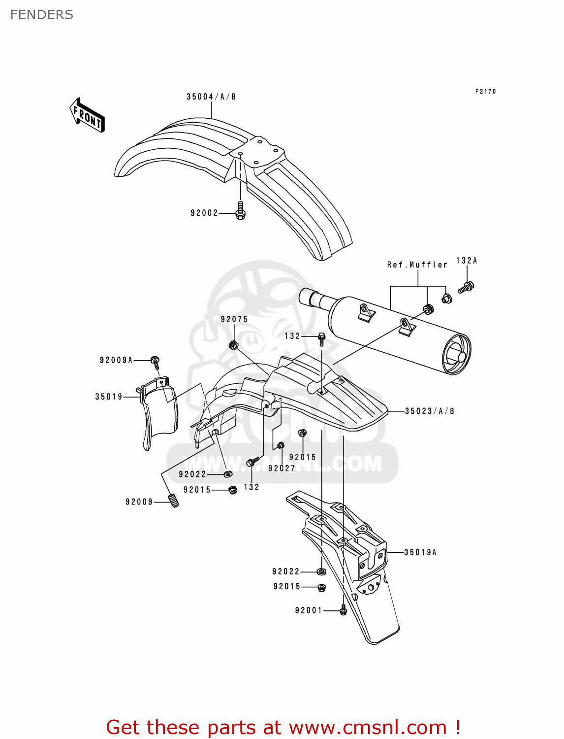 FENDERS KMX125-A13 2000 MEXICO