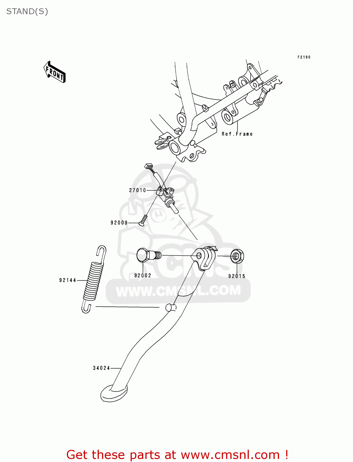 STAND(S) KMX125-A13 2000 MEXICO