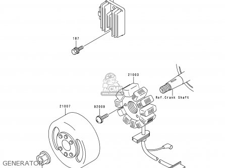 GENERATOR - KMX125-A13 2000 MEXICO