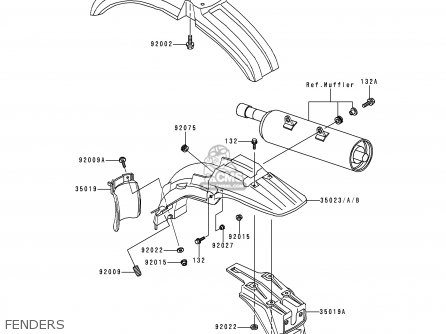 FENDERS - KMX125-A13 2000 MEXICO