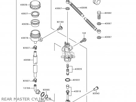 REAR MASTER CYLINDER - KMX125-A13 2000 MEXICO