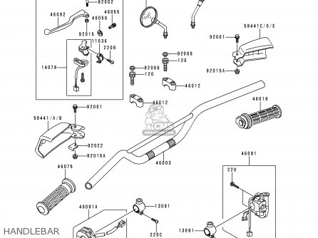 HANDLEBAR - KMX125-A13 2000 MEXICO
