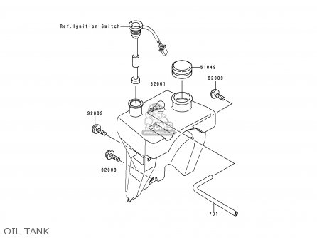 OIL TANK - KMX125-A13 2000 MEXICO