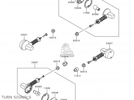 TURN SIGNALS - KMX125-A13 2000 MEXICO