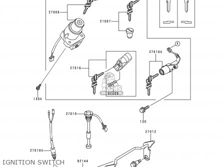 IGNITION SWITCH - KMX125-A13 2000 MEXICO