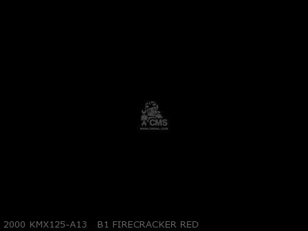 2000 KMX125-A13   B1 FIRECRACKER RED - KMX125-A13 2000 MEXICO