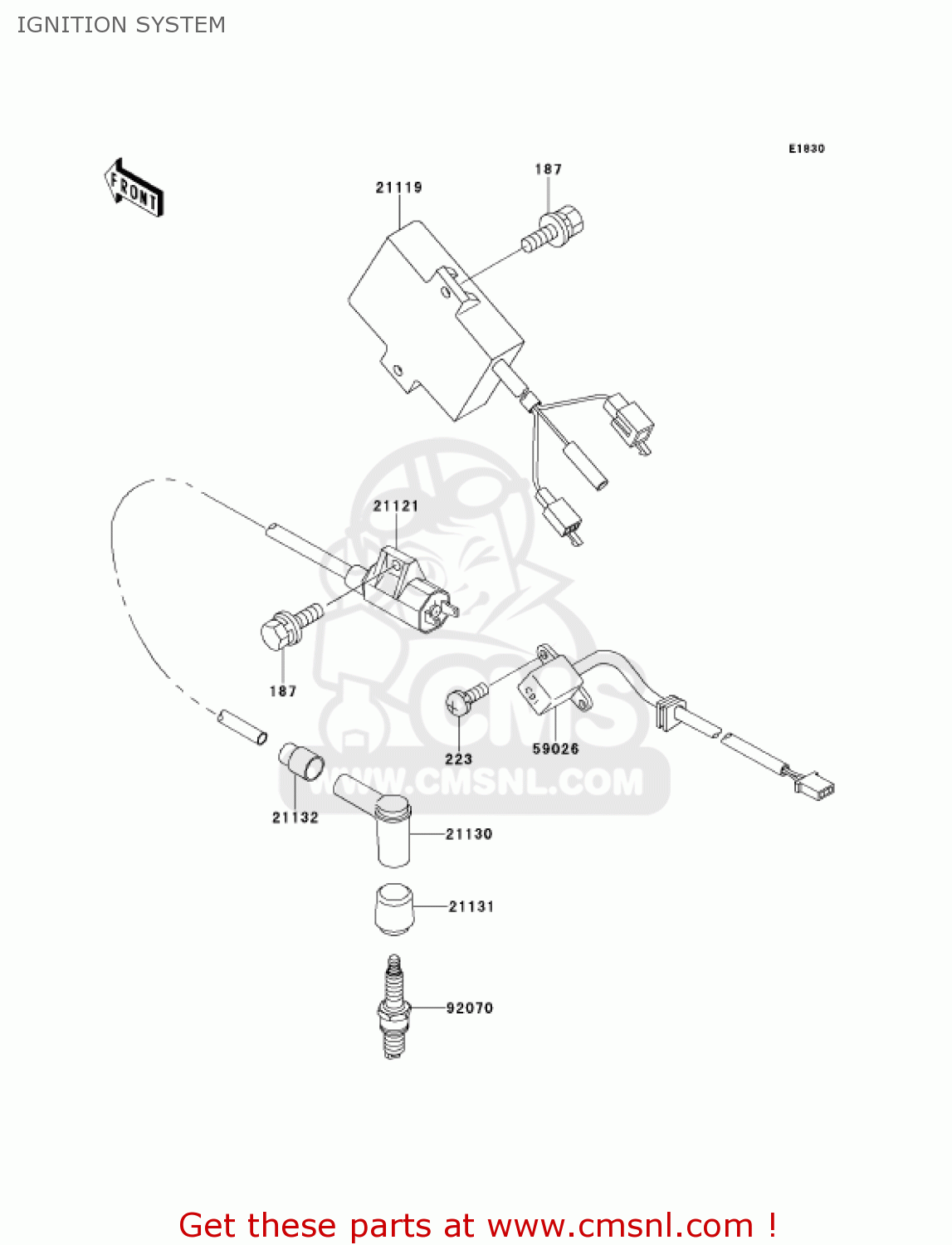 IGNITION SYSTEM KMX125-A14 KMX125 2001 / KPH