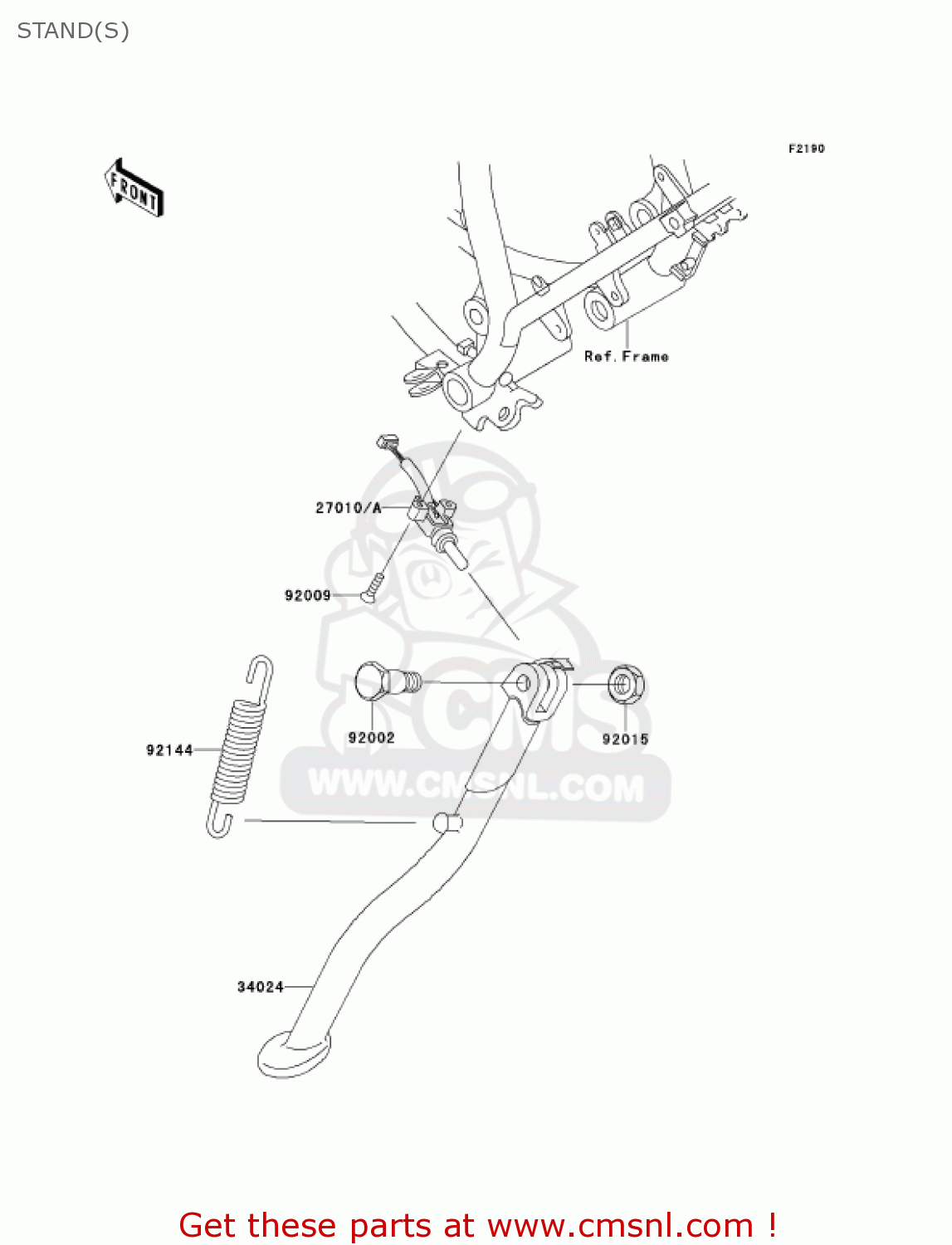STAND(S) KMX125-A14 KMX125 2001 / KPH