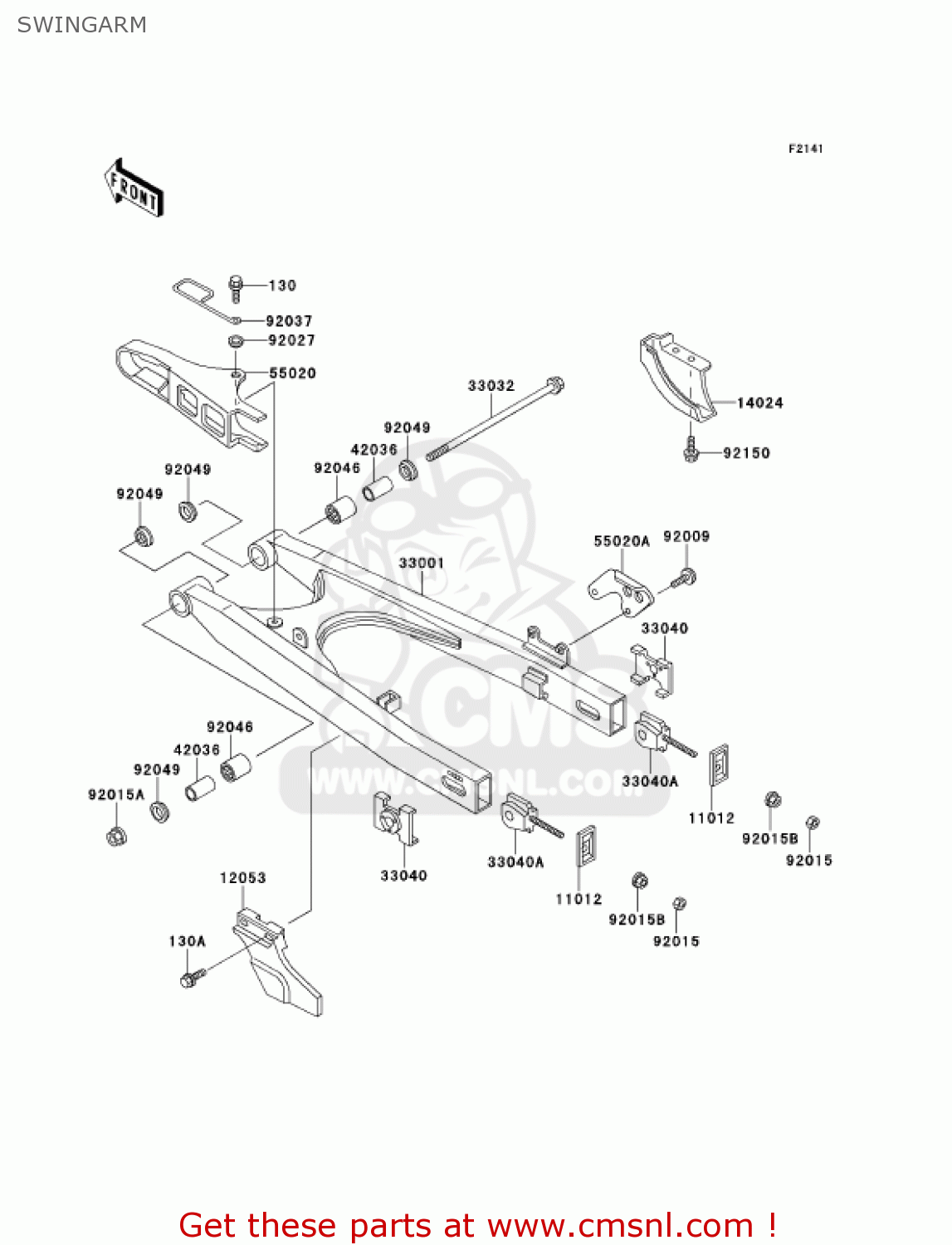 SWINGARM KMX125-A14 KMX125 2001 / KPH