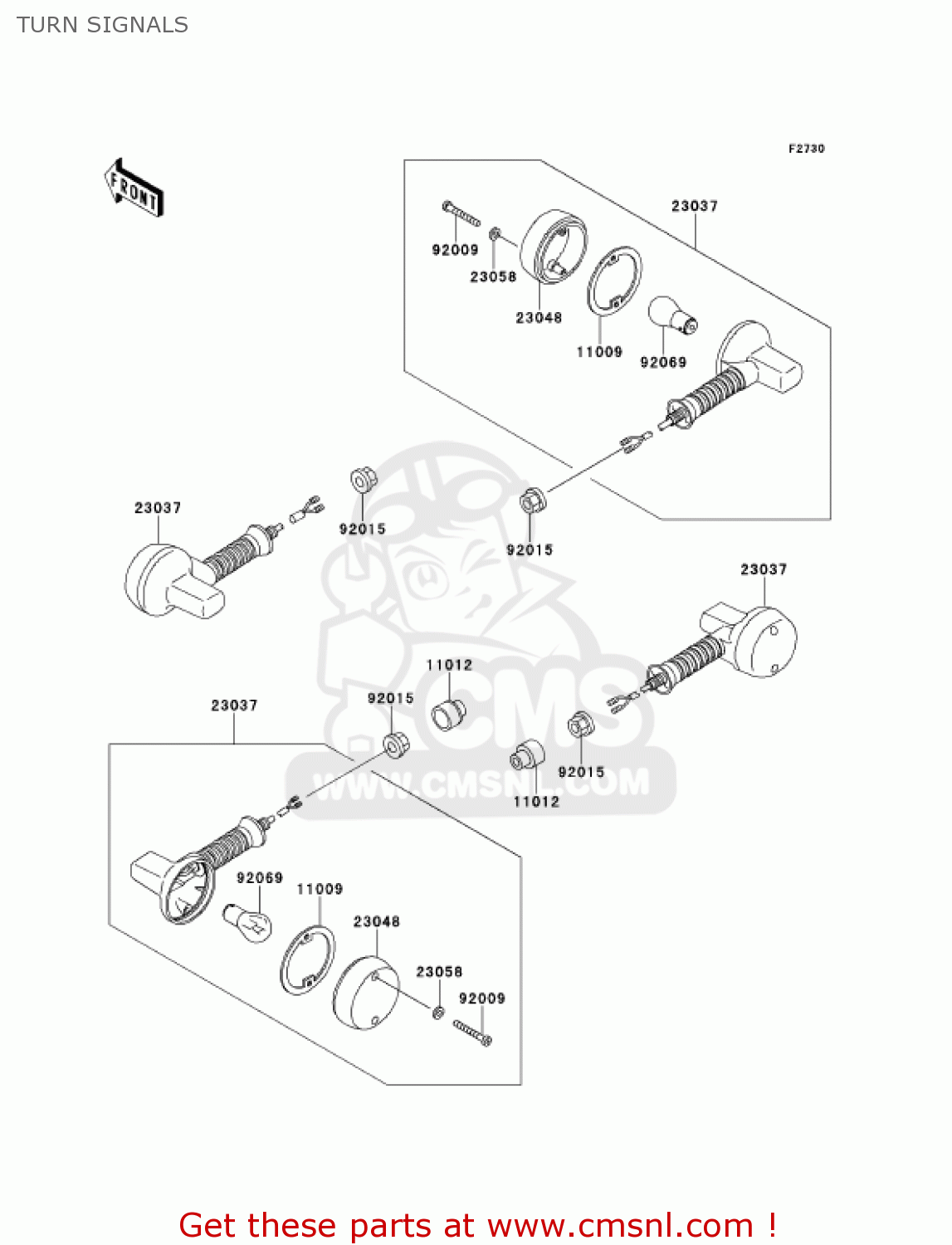 TURN SIGNALS KMX125-A14 KMX125 2001 / KPH