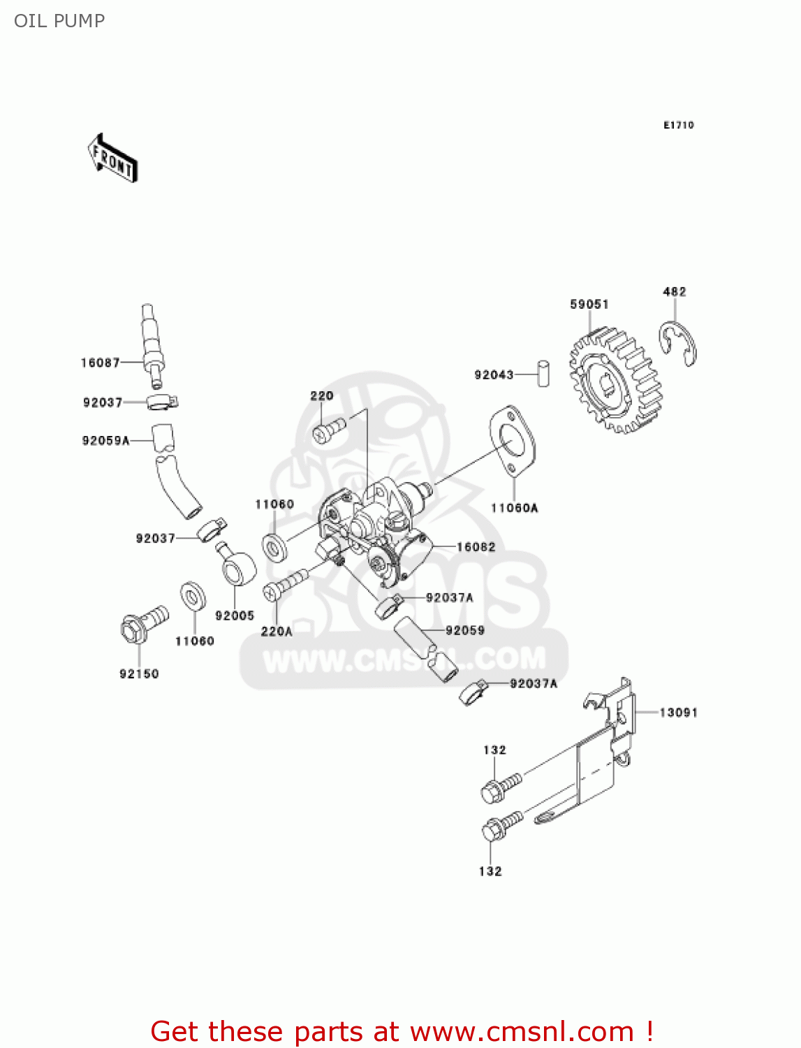 OIL PUMP KMX125-A14 KMX125 2001 / KPH