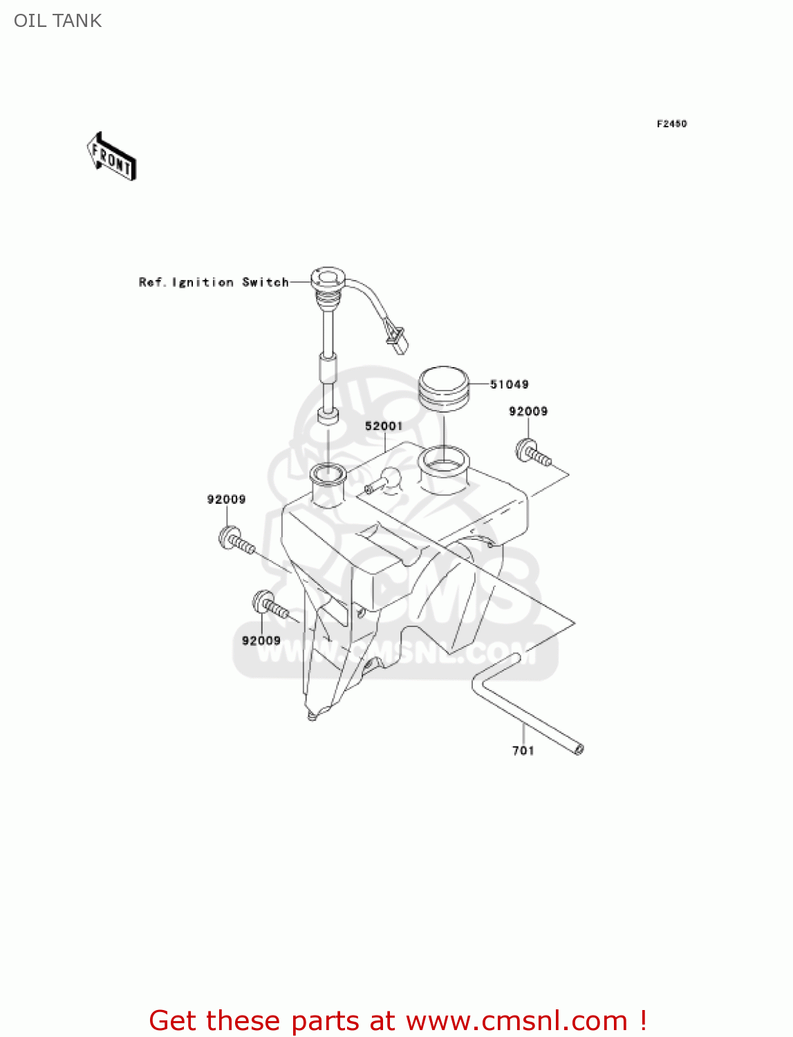 OIL TANK KMX125-A14 KMX125 2001 / KPH