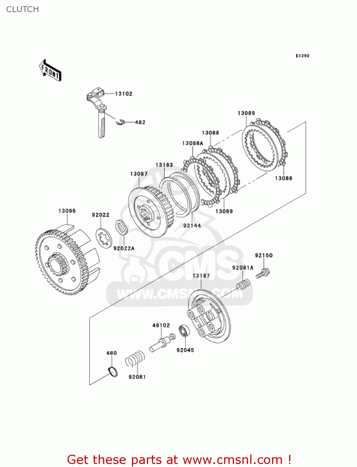 CLUTCH KMX125-A14 KMX125 2001 / KPH