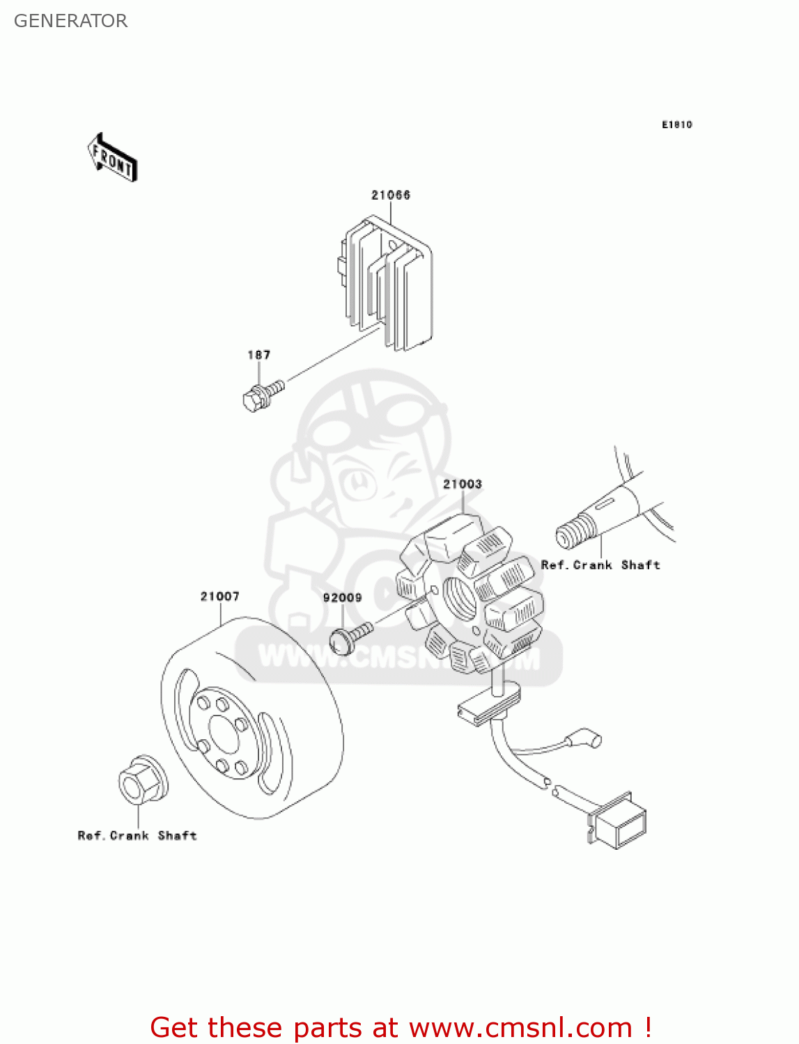 GENERATOR KMX125-A14 KMX125 2001 / KPH