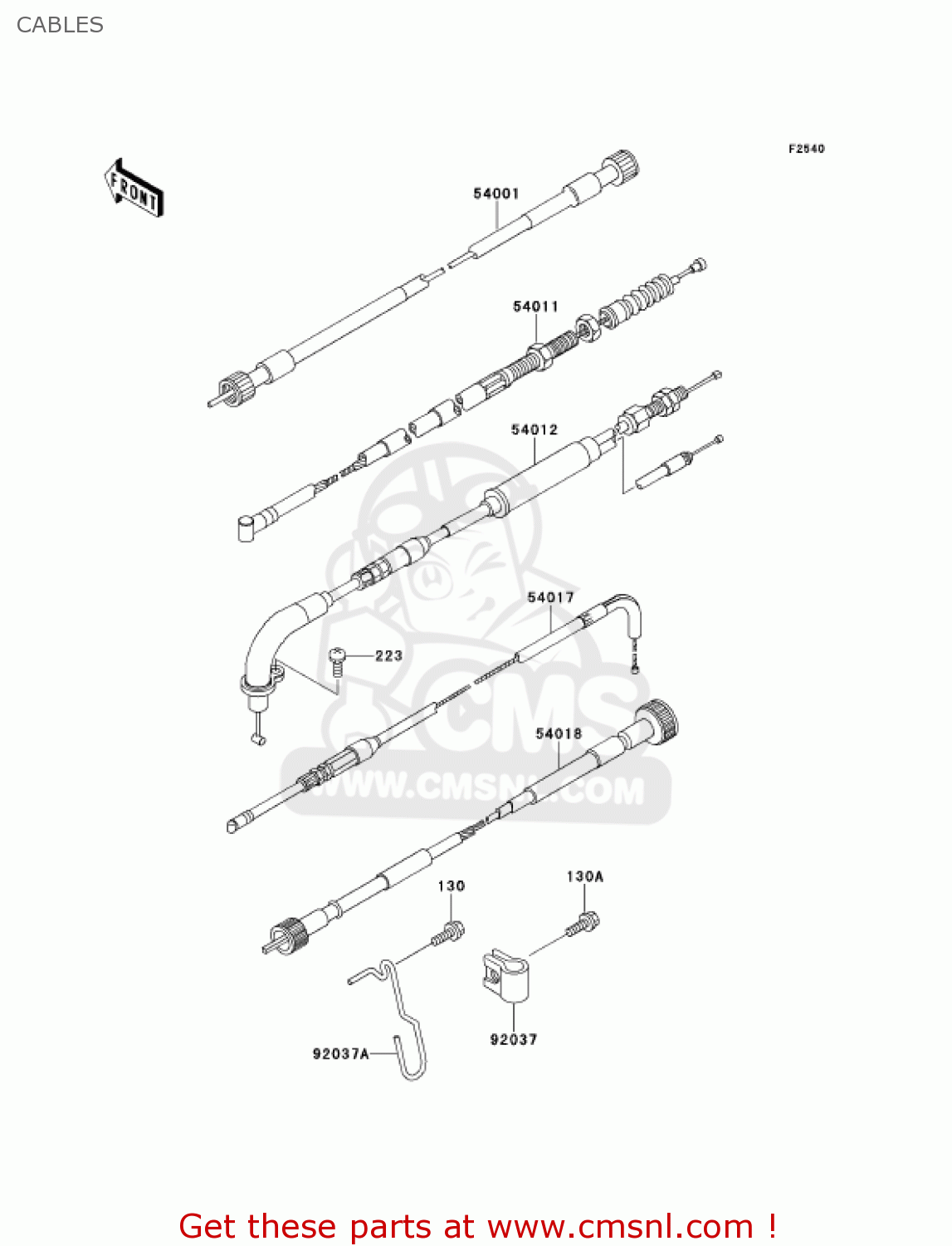 CABLES KMX125-A14 KMX125 2001 / KPH