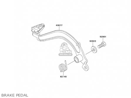 BRAKE PEDAL - KMX125-A14 KMX125 2001 / KPH