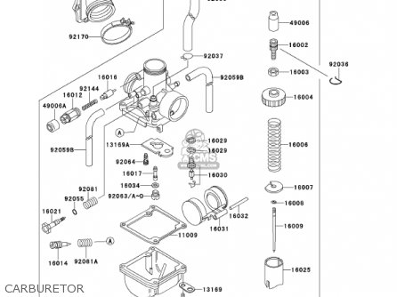 CARBURETOR - KMX125-A14 KMX125 2001 / KPH