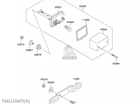TAILLIGHT(S) - KMX125-A14 KMX125 2001 / KPH