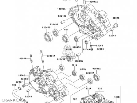 CRANKCASE - KMX125-A14 KMX125 2001 / KPH