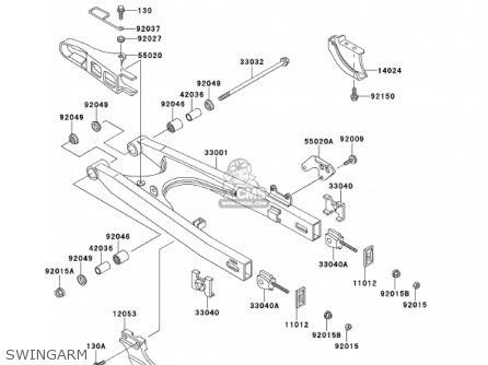 SWINGARM - KMX125-A14 KMX125 2001 / KPH