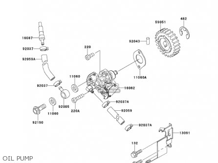 OIL PUMP - KMX125-A14 KMX125 2001 / KPH