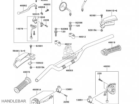 HANDLEBAR - KMX125-A14 KMX125 2001 / KPH