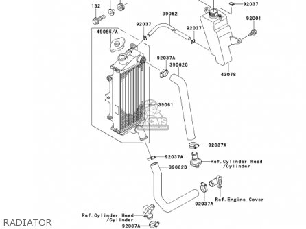 RADIATOR - KMX125-A14 KMX125 2001 / KPH