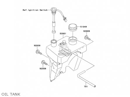 OIL TANK - KMX125-A14 KMX125 2001 / KPH