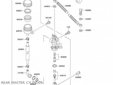 REAR MASTER CYLINDER - KMX125-A14 KMX125 2001 / KPH