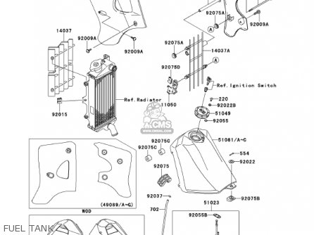 FUEL TANK - KMX125-A14 KMX125 2001 / KPH