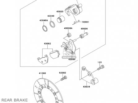 REAR BRAKE - KMX125-A14 KMX125 2001 / KPH