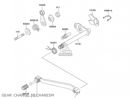 GEAR CHANGE MECHANISM - KMX125-A14 KMX125 2001 / KPH