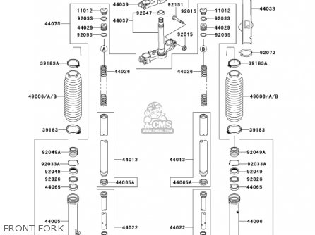 FRONT FORK - KMX125-A14 KMX125 2001 / KPH