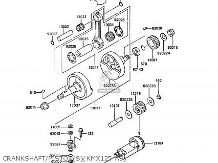 CRANKSHAFT/PISTON(S)(KMX125-A3) - KMX125-A3 1988 EUROPE UK GR IT NR ST
