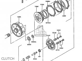 CLUTCH - KMX125-A3 1988 EUROPE UK GR IT NR ST