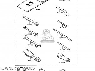 OWNER'S TOOLS - KMX125-A3 1988 EUROPE UK GR IT NR ST