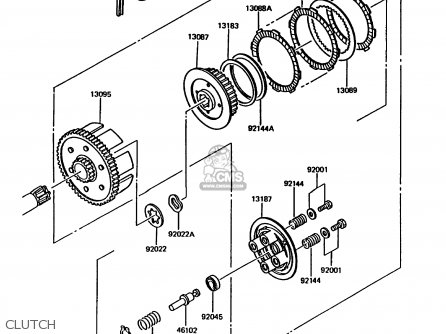 CLUTCH - KMX125-A4 1989 EUROPE UK GR NR SD ST