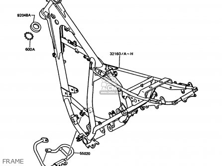 FRAME - KMX125-A4 1989 EUROPE UK GR NR SD ST
