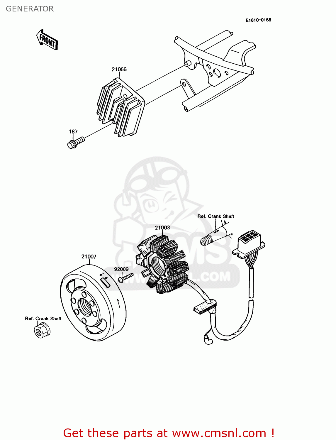 GENERATOR KMX125-A6 1992 EUROPE