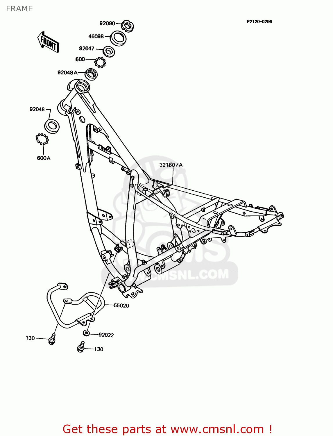 FRAME KMX125-A6 1992 EUROPE