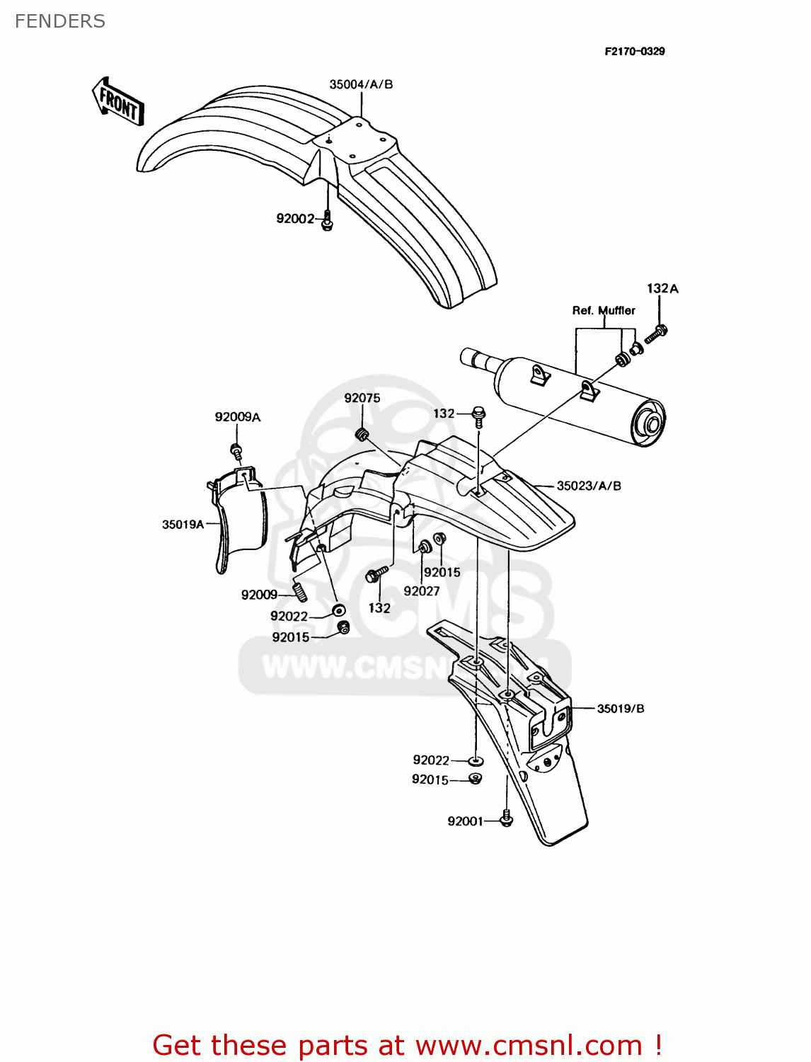 FENDERS KMX125-A6 1992 EUROPE