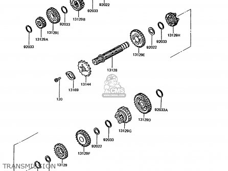 TRANSMISSION - KMX125-A6 1992 EUROPE