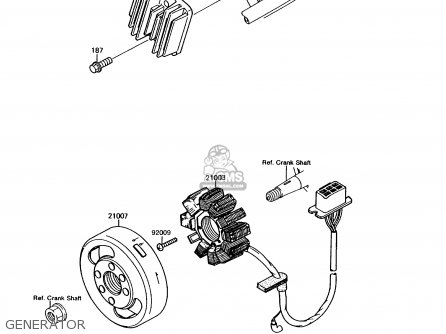 GENERATOR - KMX125-A6 1992 EUROPE