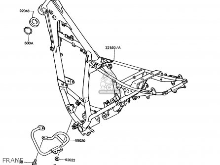 FRAME - KMX125-A6 1992 EUROPE
