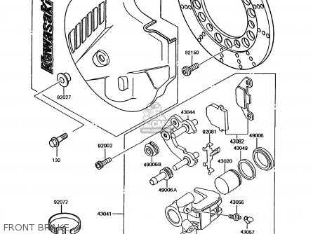 FRONT BRAKE - KMX125-A6 1992 EUROPE
