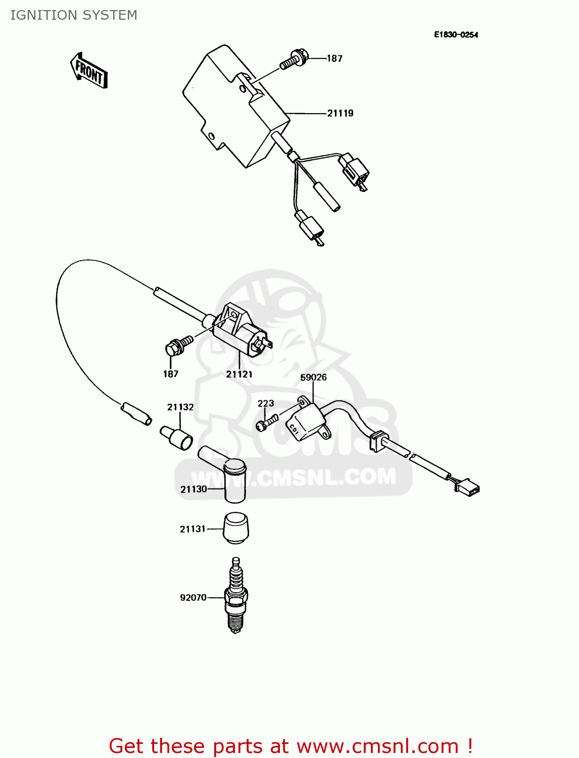 IGNITION SYSTEM KMX125-A7 1993 GREECE
