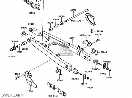 SWINGARM - KMX125-A7 1993 GREECE