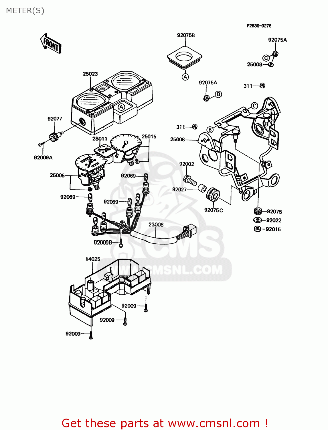 METER(S) KMX125-A8 1995 EUROPE GR