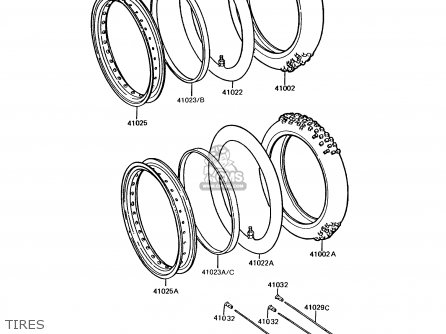 TIRES - KMX125-A8 1995 EUROPE GR