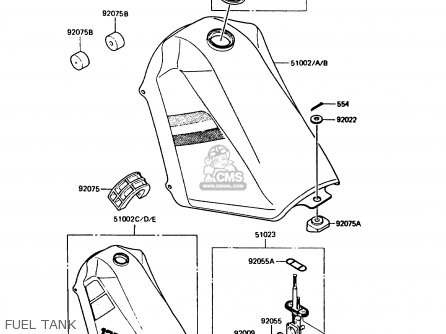FUEL TANK - KMX125-B1 1986 UNITED KINGDOM FR